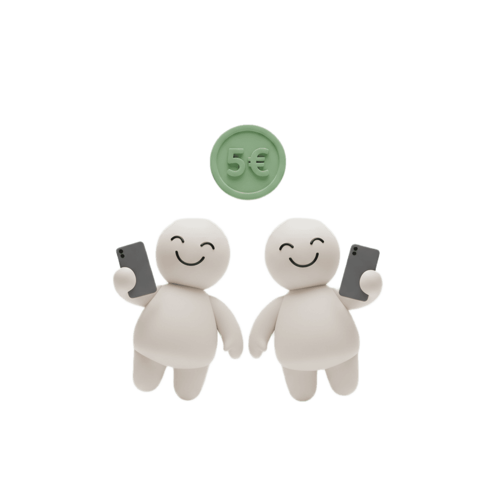 Invita a tus amigos y gana 5€ por cada 2 usuarios.